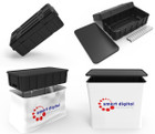 Our hard case can fit the entire MAX package, making transportation in/out of your trade show or event easy! Hard case also converts into a podium!