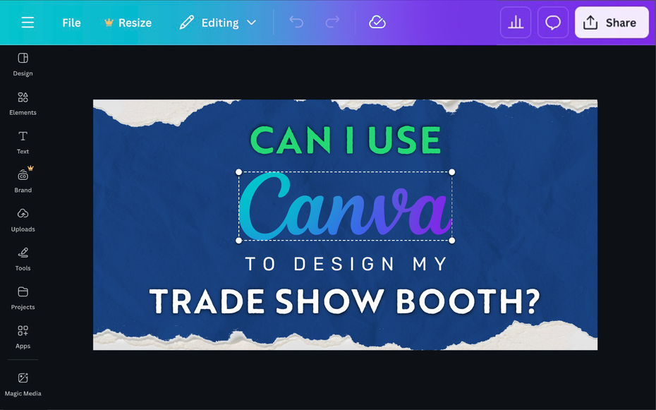 Can You Use Canva to Design Your Trade Show Booth?