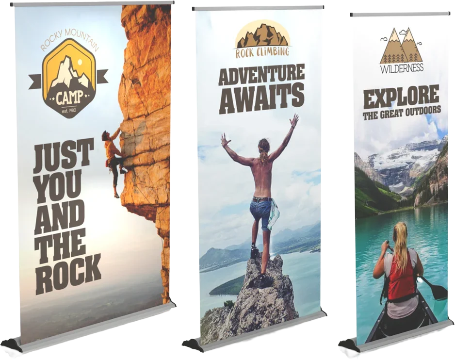 Fabric and Vinyl Banner Stands