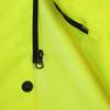 2W Class 3 Hi Vis Rain Jacket Detachable Hood 750C-3 zipper