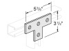 4-Hole Flat Tee Fitting