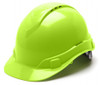 Ridgeline Hard Hat, Vented Lime profile