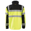 Class 3 Hi Vis Yellow Soft Shell Safety Jacket Black Trim  Class 3 Hi Vis Yellow Soft Shell Safety Jacket Black Trim