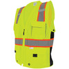 FrogWear® HV Premium High-Visibility Polyester Surveyors Safety Vest - GLO-079