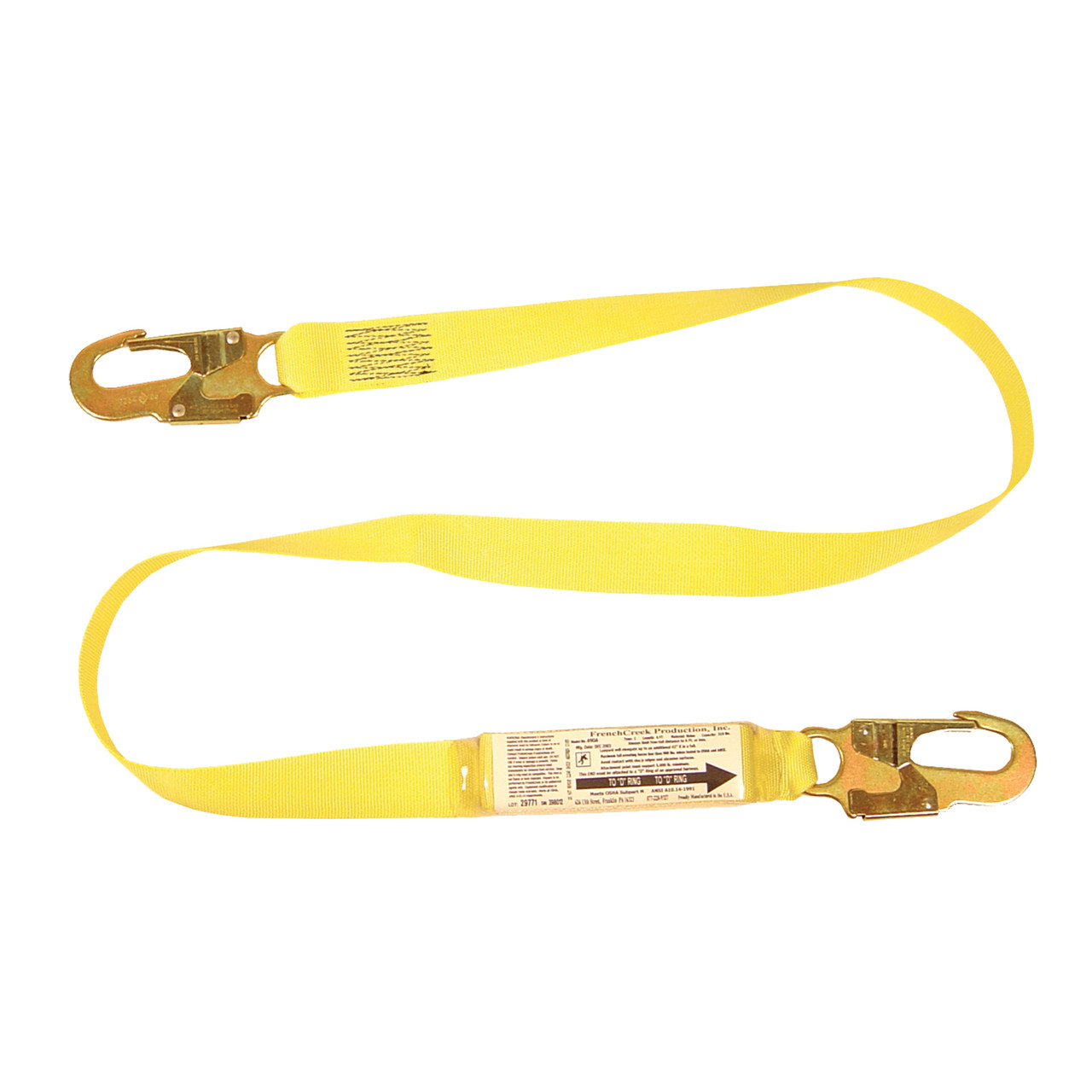 6' Adjustable Shock Absorbing Lanyard
