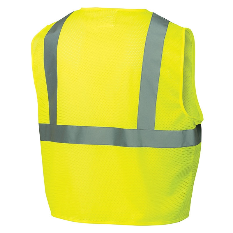 Class 2 Hi Vis Lime Safety Vest Zipper RVZ2110