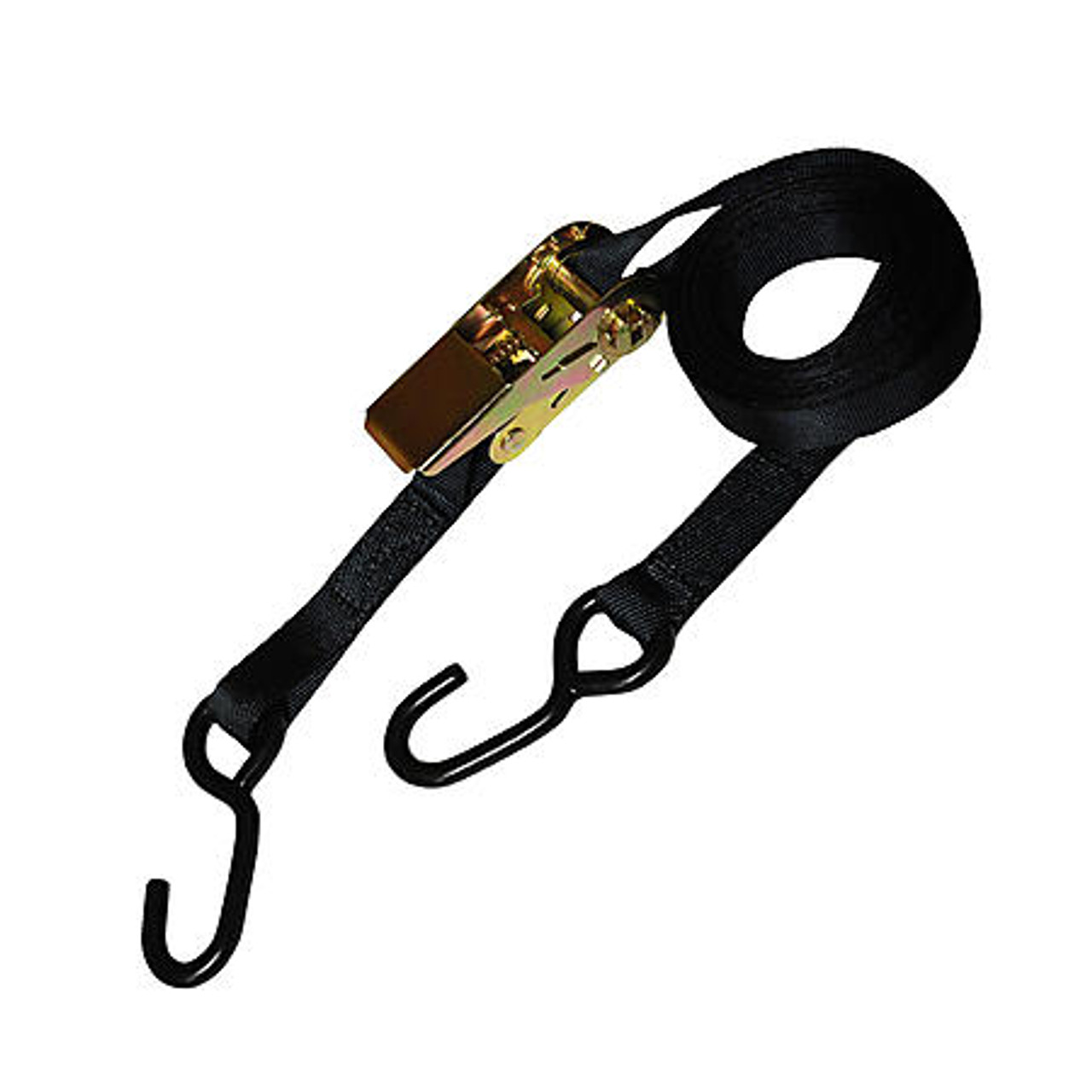 Lift Pro Ratchet Strap TieDown Assembly, Flat Hook