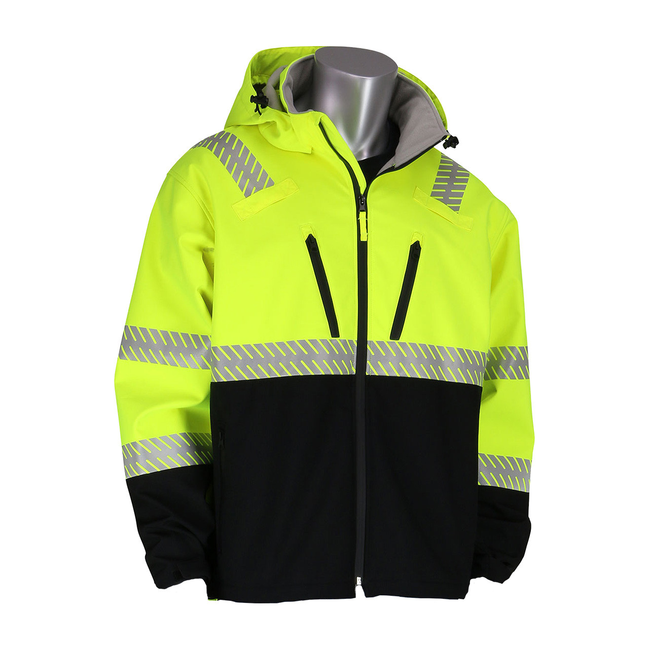 PIP Class 3 Ripstop Softshell Black Bottom Jacket