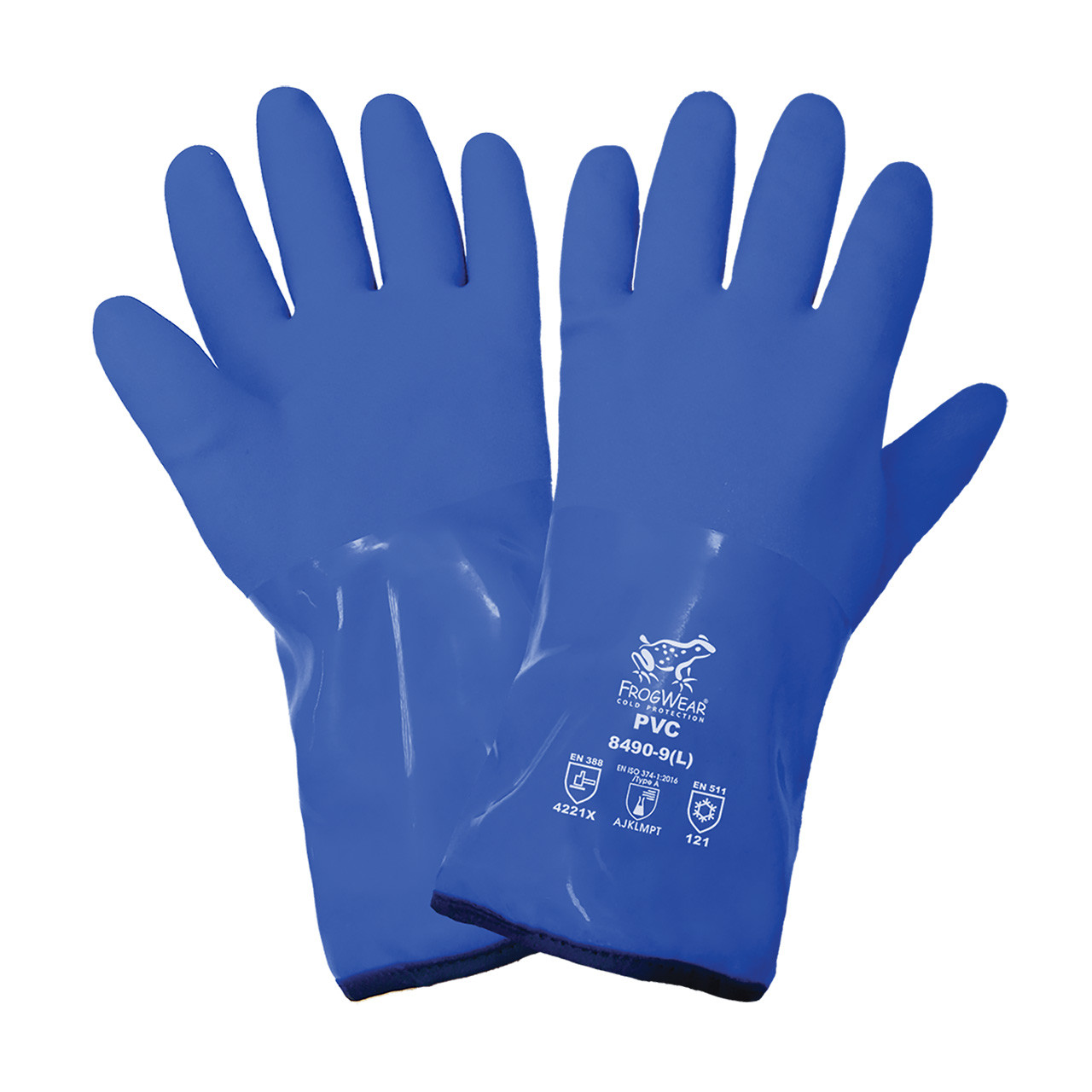 Global Glove Gripster High Visibility Etched Rubber Dipped Gloves - Large - 300NB