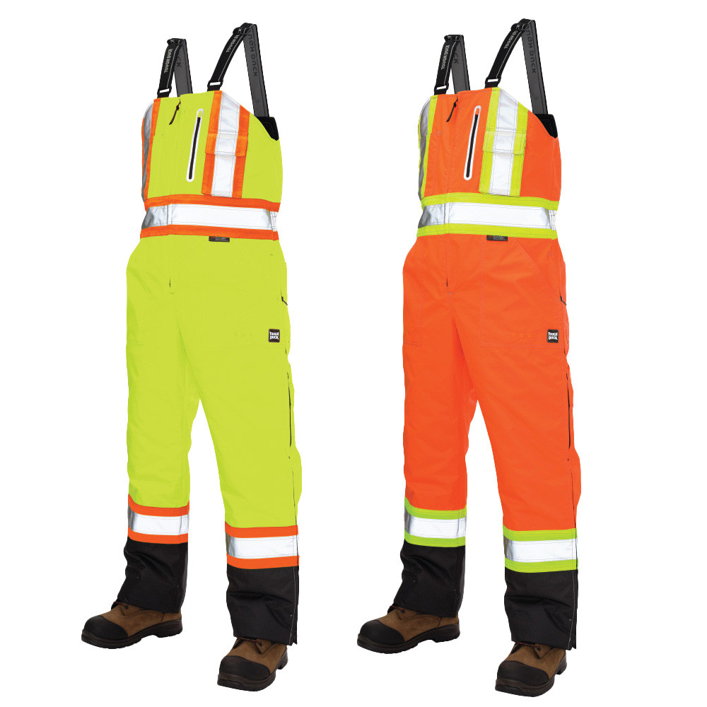 Class E Hi Vis Two-Tone X-Back Waterproof Insulated Overalls S876