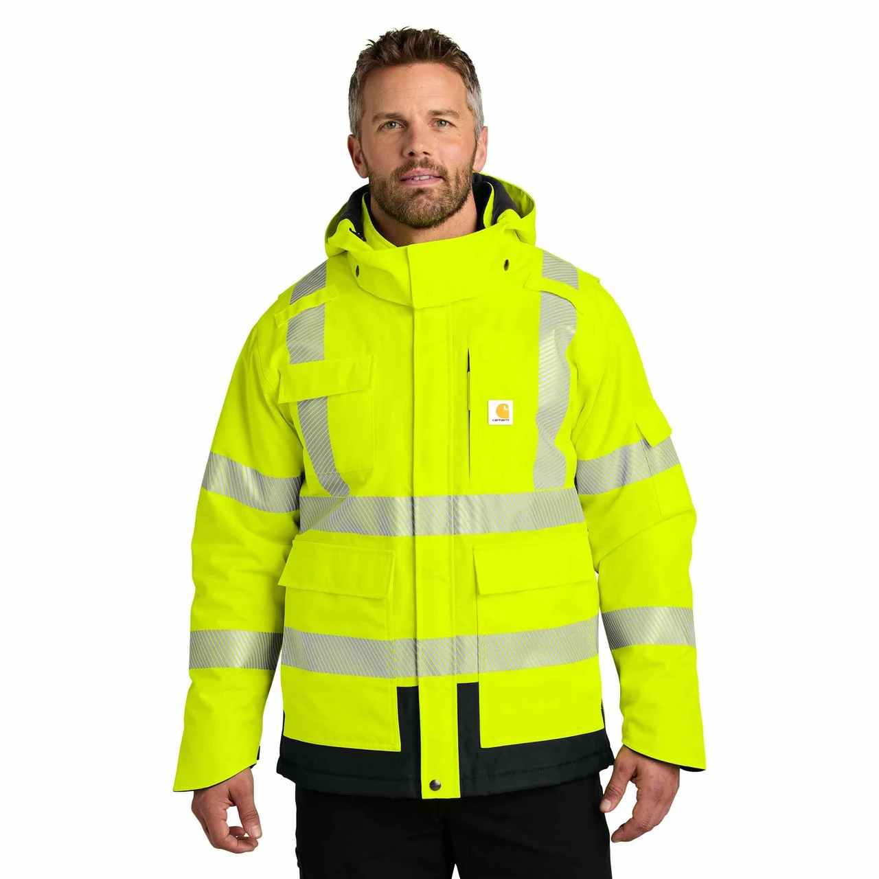 JORESTECH High Visibility Light Weight Waterproof Rain Jacket ANSI/ISEA 107-2015 Class 3 Level 2 Yellow/Black JK-03-YLBK (2XL) : Buy Online At Best Price In KSA - Souq Is Now