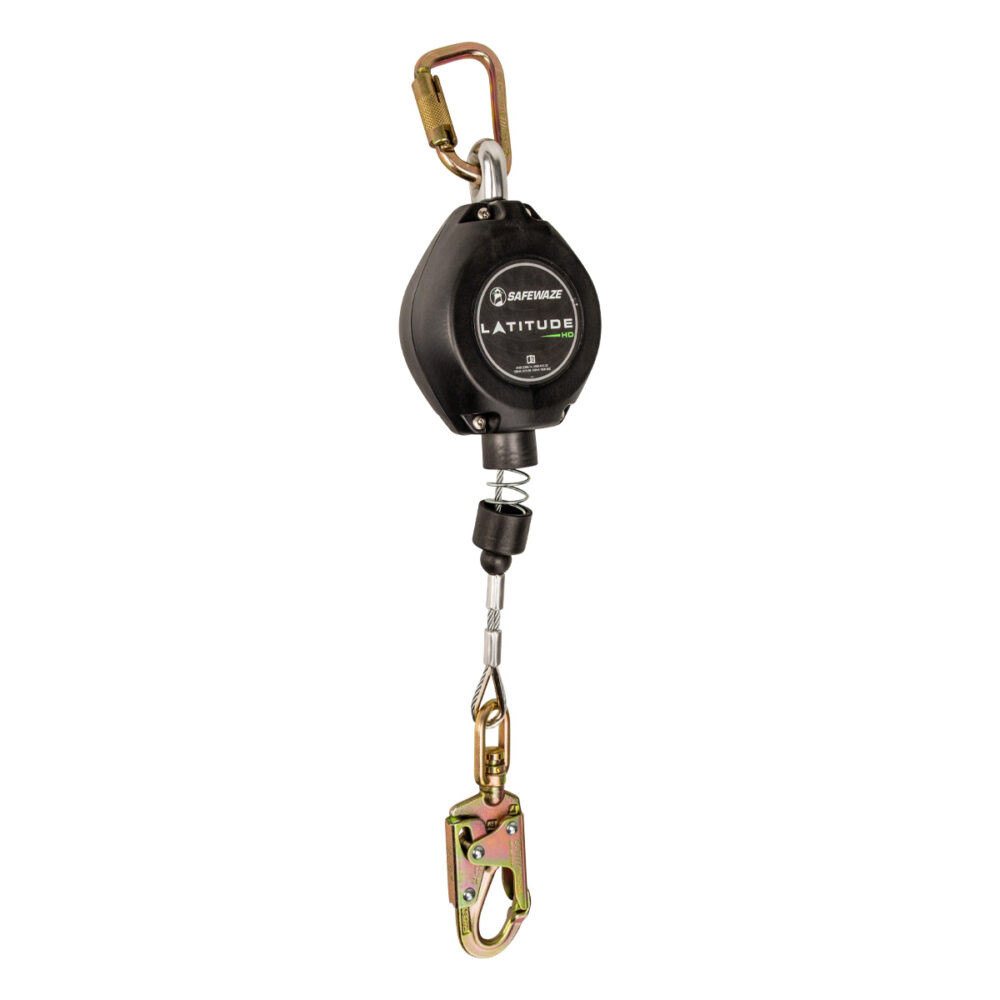 Latitude HD 11' Single Cable SRL-P Class 1 Carabiner, LI Swivel