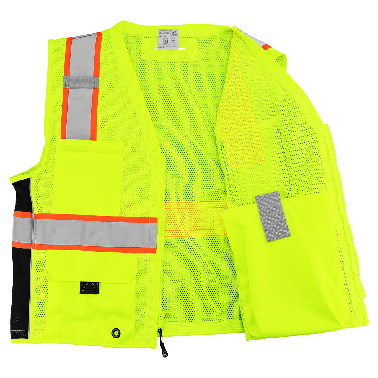 FrogWear® HV Premium High-Visibility Mesh Polyester Surveyors