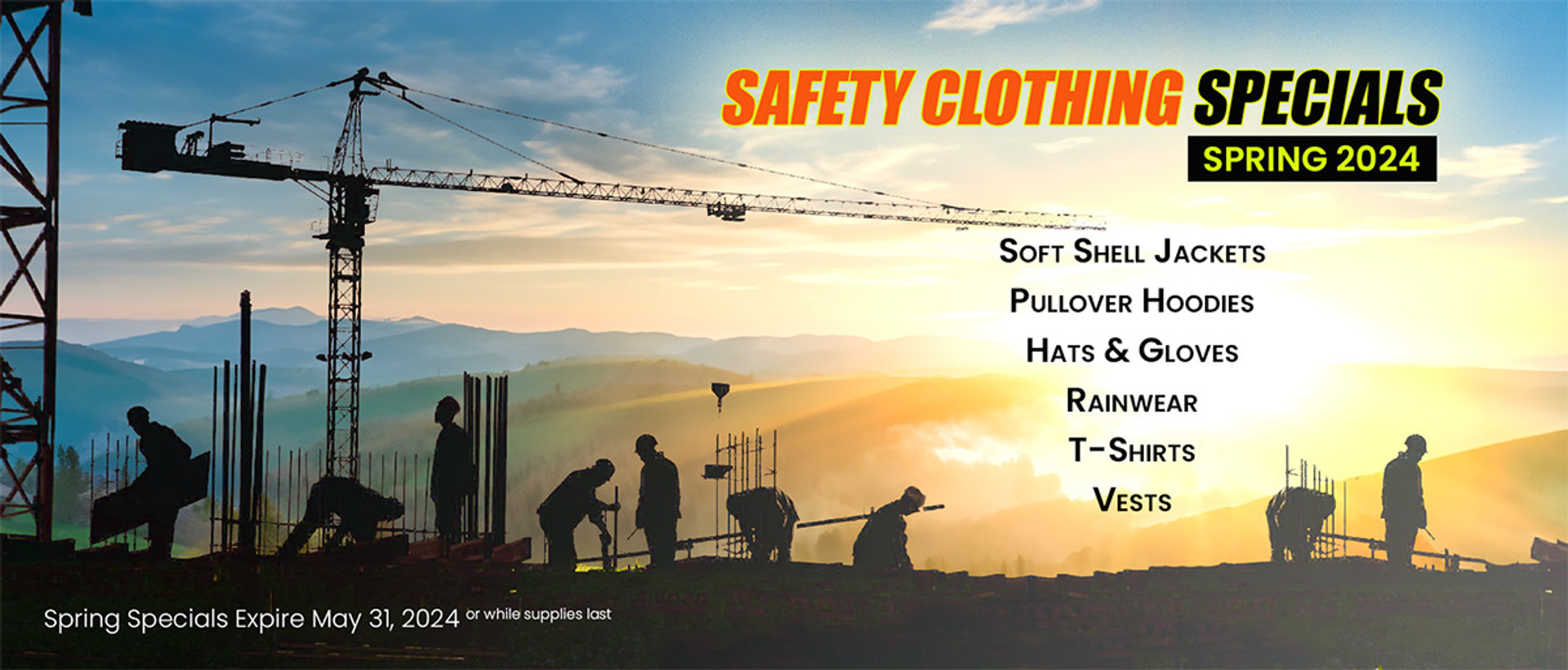 Safety Clothing - Spring Specials