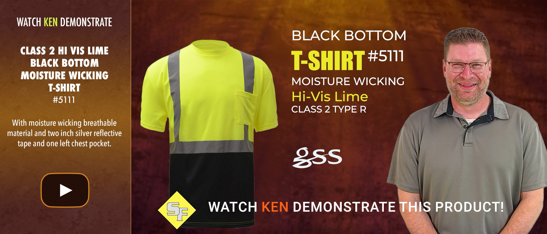 Ken demos the 5111 T-Shirt