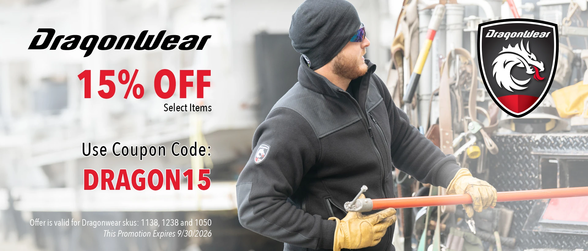 Save 15% on Select DragonWear Products
