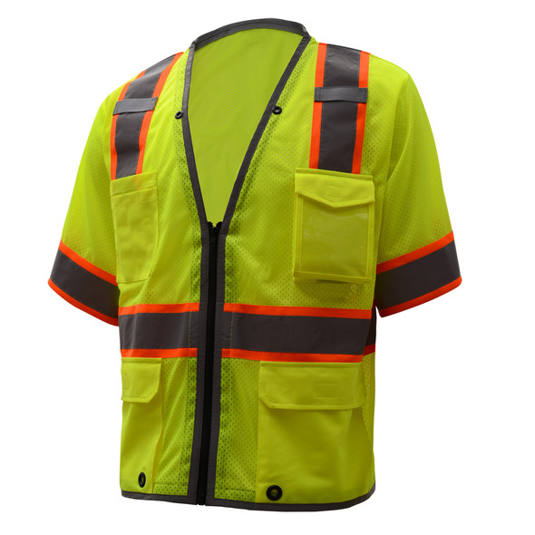 Mesh Safety Vest Zipper Class 3 2701 Side