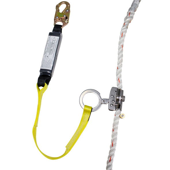 Rope Grab w/ 3' Shock Absorb Lanyard F1B-1252A-3