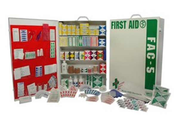 5 Shelf Industrial First Aid Station