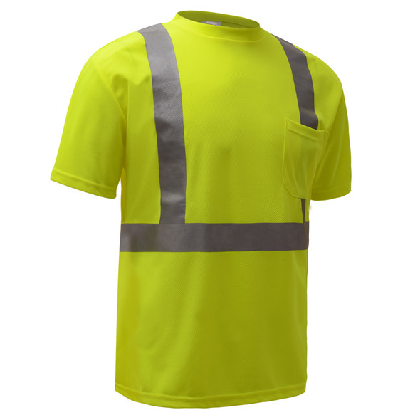 Hi-Viz Lime Class 2 Short Sleeve T-Shirt Class 2