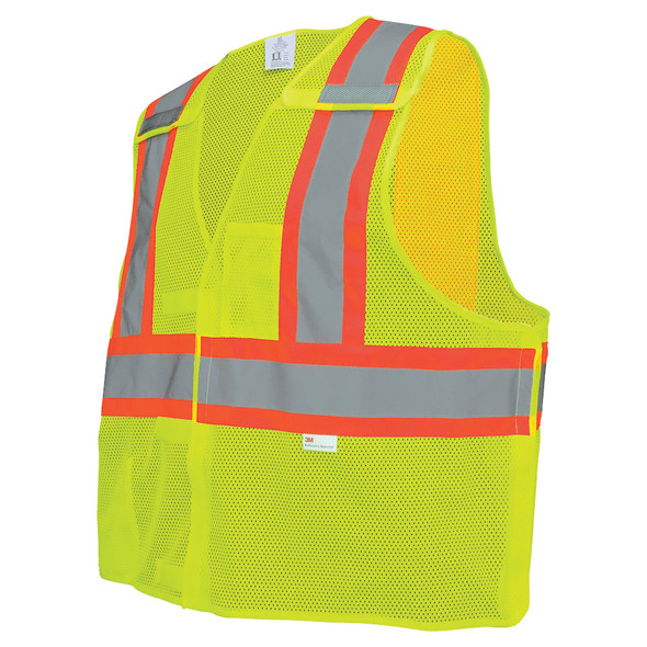 FrogWear® HV High-Visibility Polyester Five-Point Breakaway Safety Vest