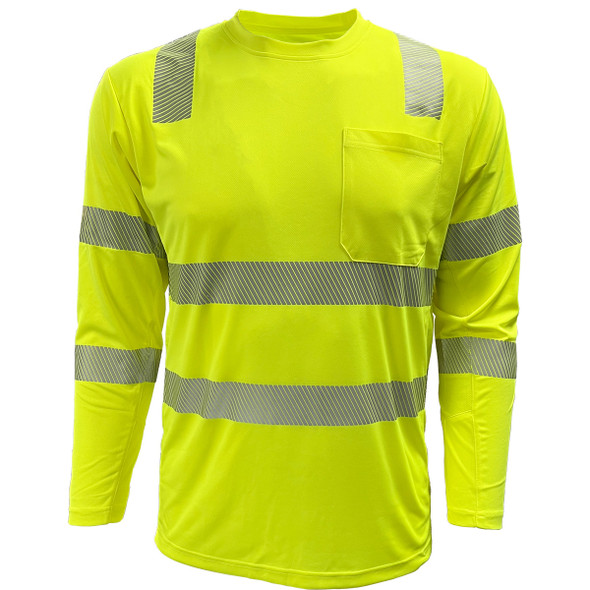 EcoChill COOLMAX® Class 3 Long Sleeve T-Shirt 204CMPS Yellow