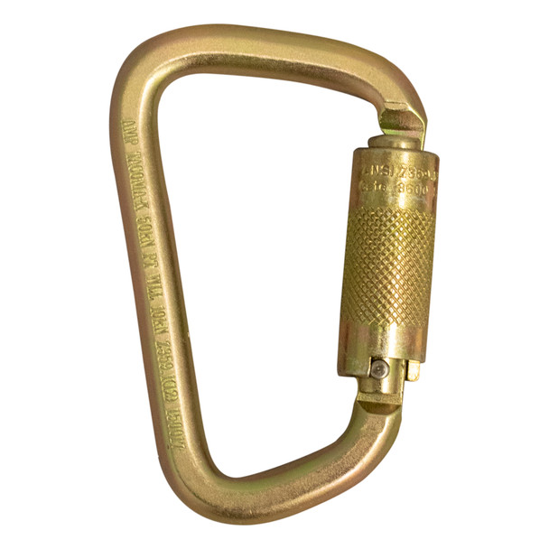 The Carabiner, Twist Lock (F1B-354-2) is a Steel, 1" gate, twist lock carabiner.