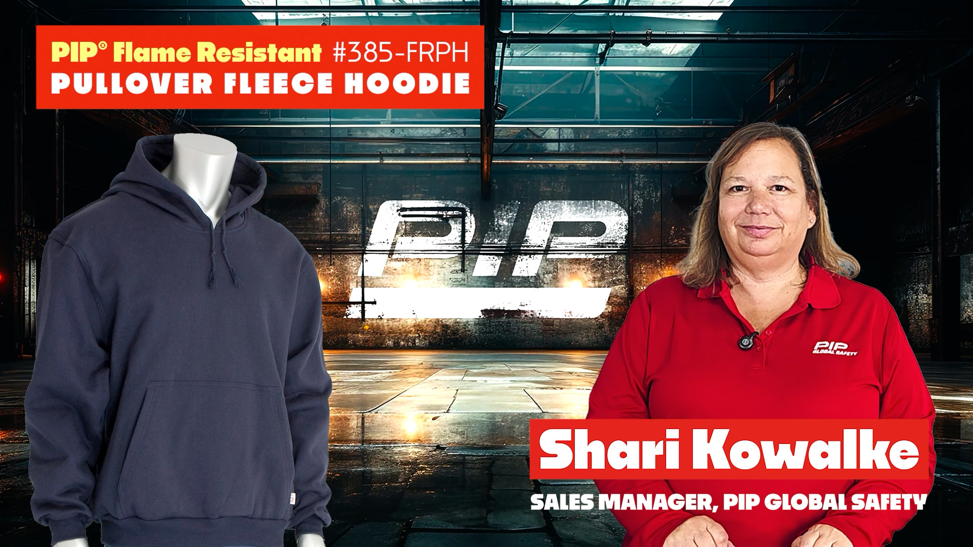 Watch Shari review the Flame Resistant Pullover Fleece Hoodie 385-FRPH