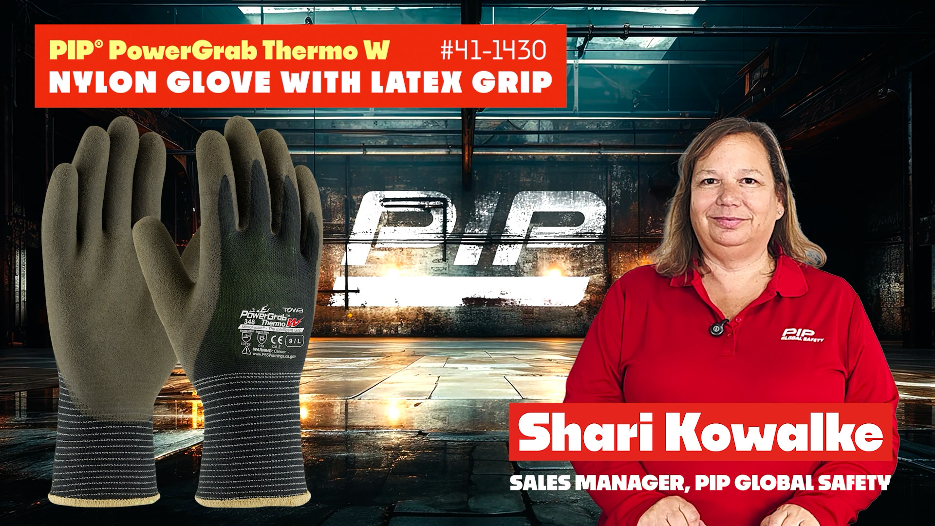 Shari demos Thermo PowerGrab Microfinish Latex Grip 41-1430