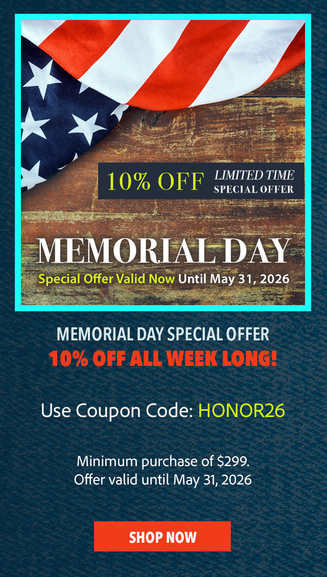 Memorial Day Special Offer
