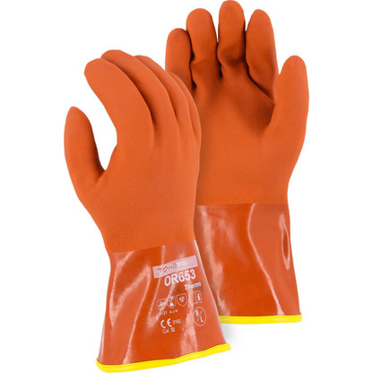 PUGS GLOVE Heavy Duty Work Gloves Safety Reflective Hi-Vis Hi VIZ