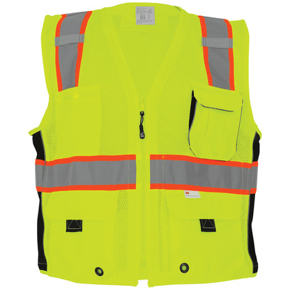FrogWear® HV Premium High-Visibility Mesh Polyester Surveyors