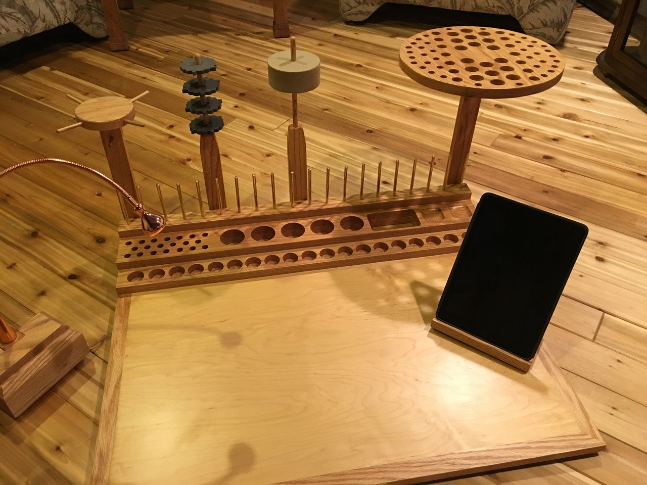 Penns Creek Modular Fly Tying Table Hartman Woodworking Llc