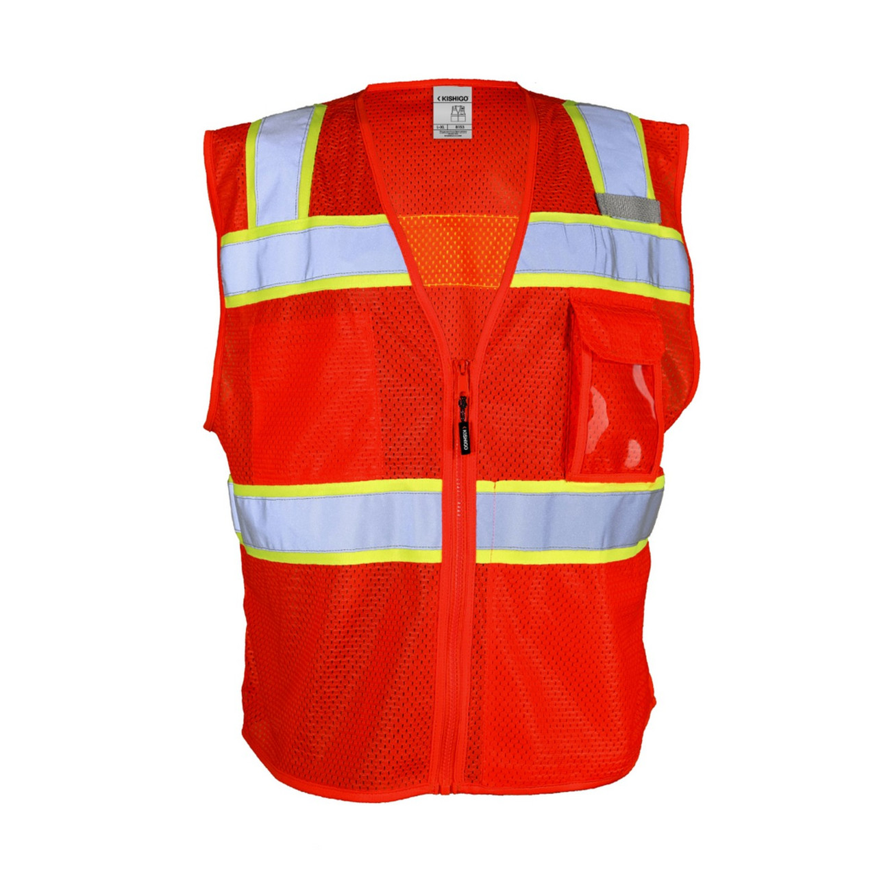 red mesh safety vest