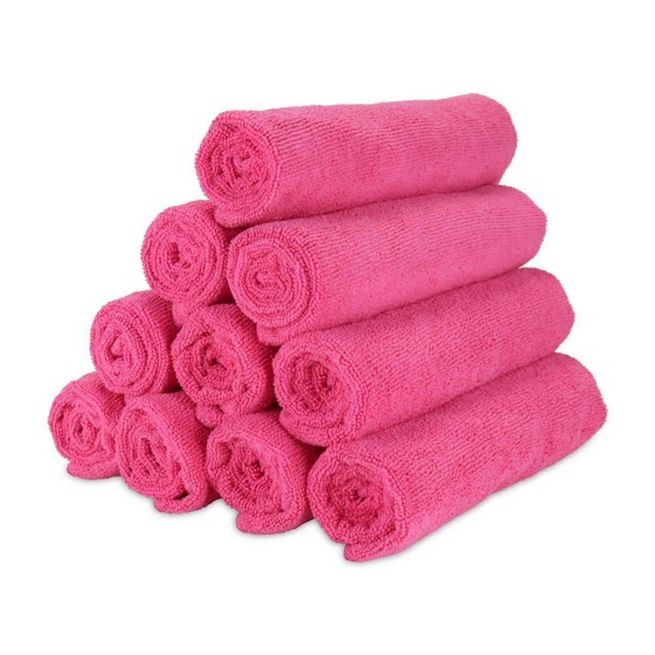 Monarch Brands M915105HP Microfiber Hand Towels 16x27 Hot Pink