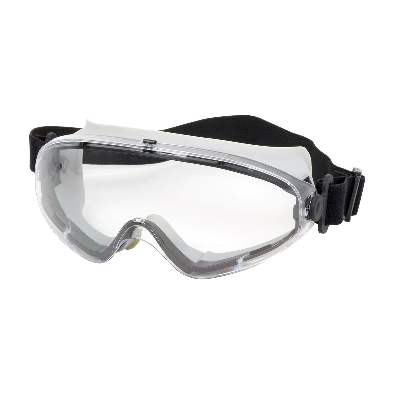PIP 251-80-0020 II Indirect Vent Goggle with Light Gray Clear Lens and Anti-Scratch / Anti-Fog - Non-Latex Strap - The Safety LLC