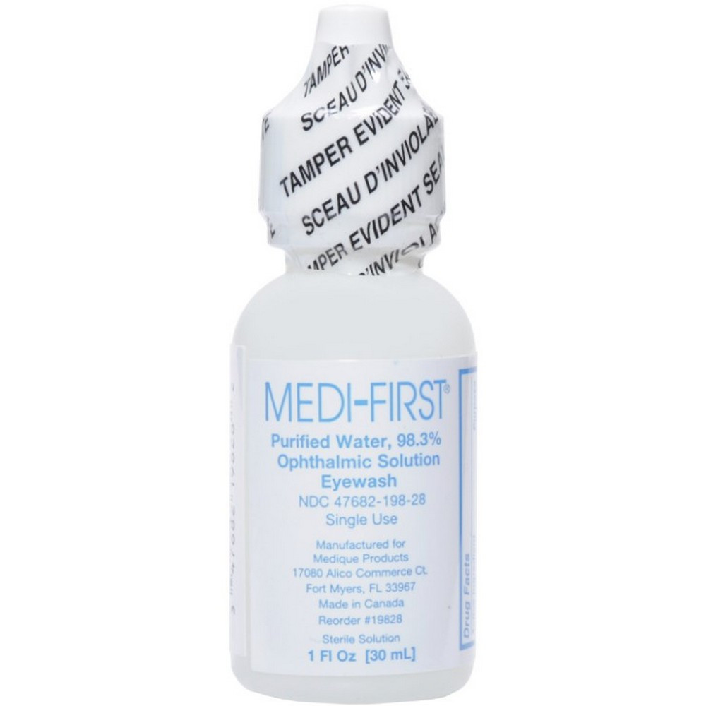MediFirst 3216 Eye Wash Single Use Bottle, 1 OZ
