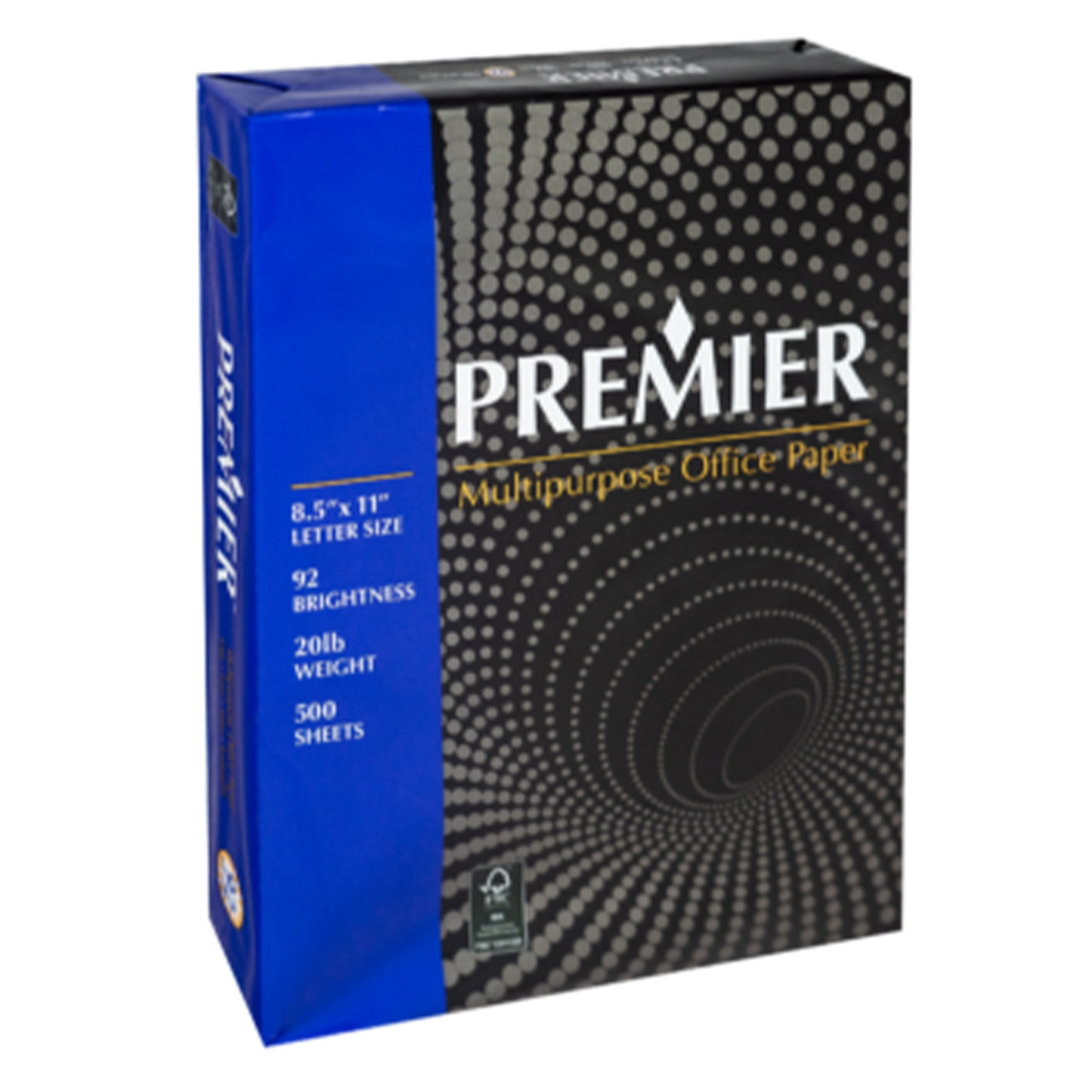 Premier BUNK1130002 811W Premier Copy Paper 20# 8.5x11 92 Bright White 10  Reams Of 500