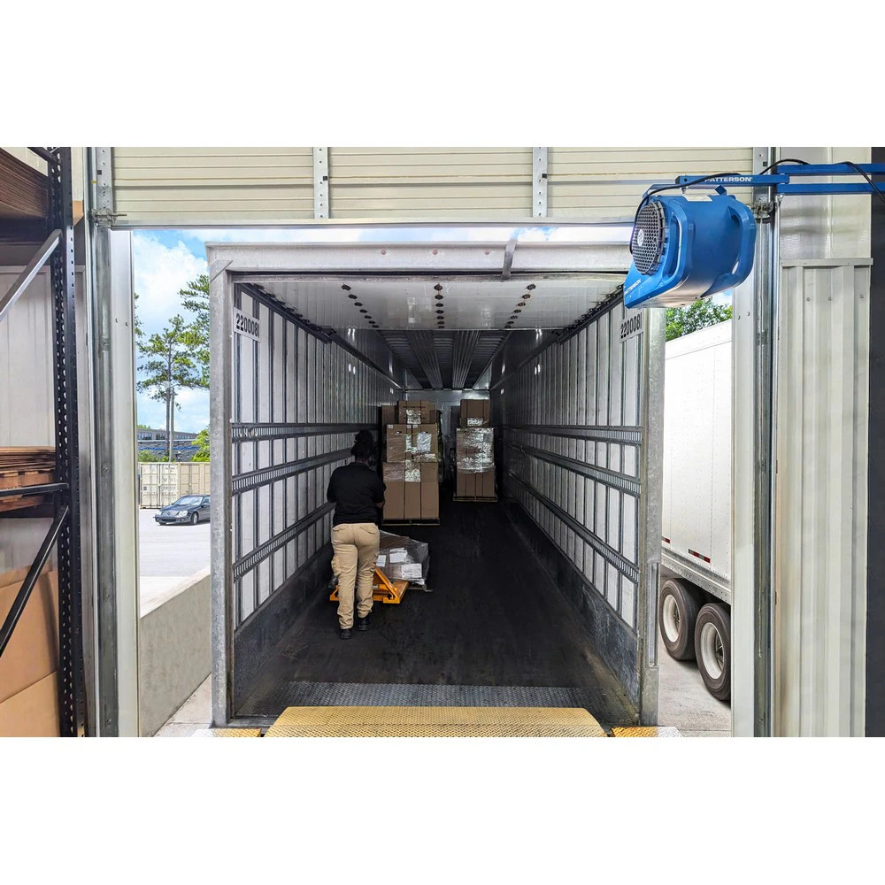 Patterson Fan FHVTCD-IDL-SWITCH-L-MOUNT Loading Dock Fan, 277V w/Lights ...