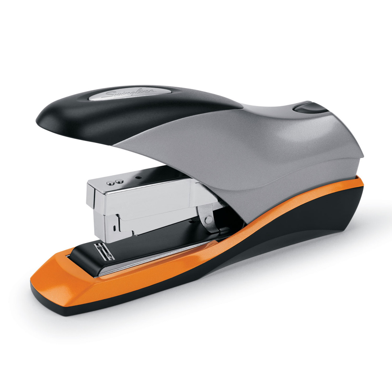 Swingline Optima Desktop Stapler 70-Sheet Capacity Silver/Orange/Black