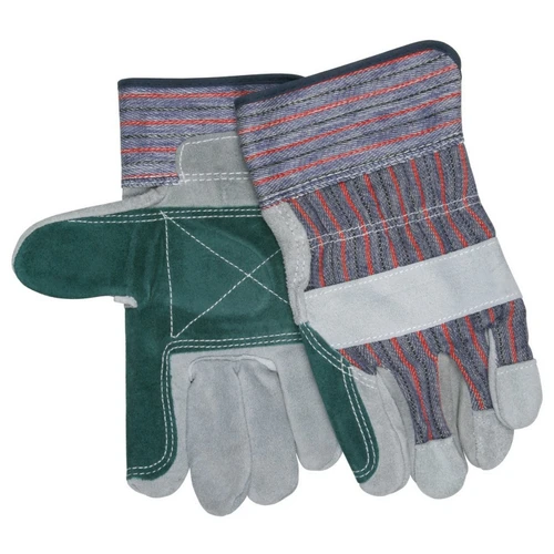 MCR Safety 1311JL Select split jointed double leather palm, 2.5" rubberized safety cuff