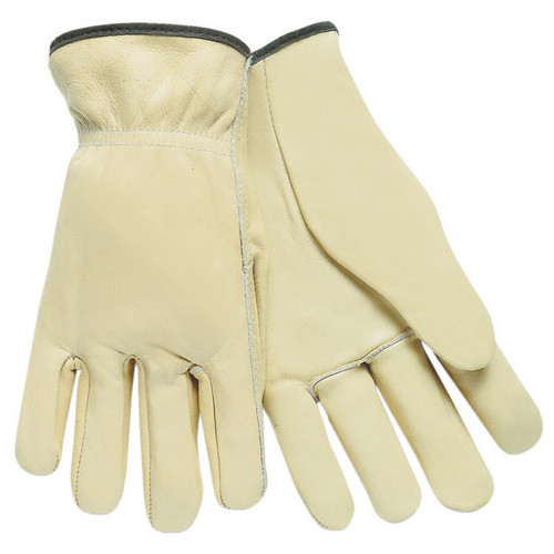 MCR Safety 3201INS Drivers glove, Select Grade Unlined Grain Cow Leather, Straight Thumb