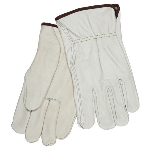 MCR Safety 3202S Drivers glove, Economy Grade Unlined Grain Cow Leather, Straight Thumb