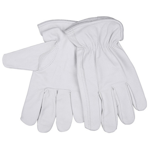 MCR Safety 3313S Unlined Grain Buffalo, Shirred Elastic Back, Cotton Hemmed, Keystone Thumb