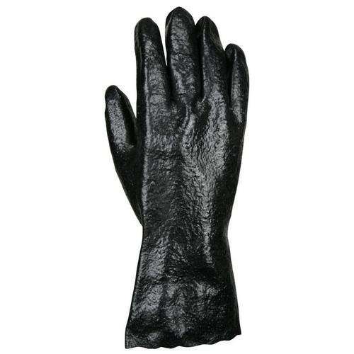 MCR Safety 6212R Single DipÂ Rough PVC Coated, Industry Standard, Interlock Lined, 12" Length