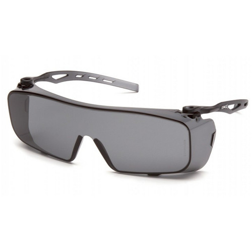 Pyramex Safety S9920ST Cappture - Grey Temples/Grey H2X Anti-fog Lens Safety Glasses
