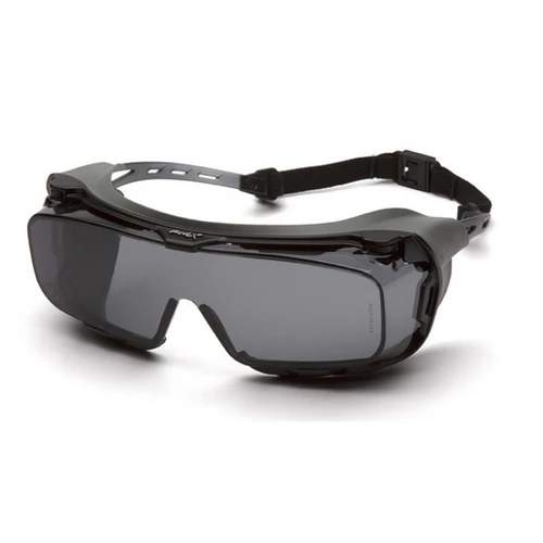 Pyramex Safety S9920STMRG Cappture - Grey Temples/Grey H2X Anti-fog with Rubber Gasket Safety Glasses