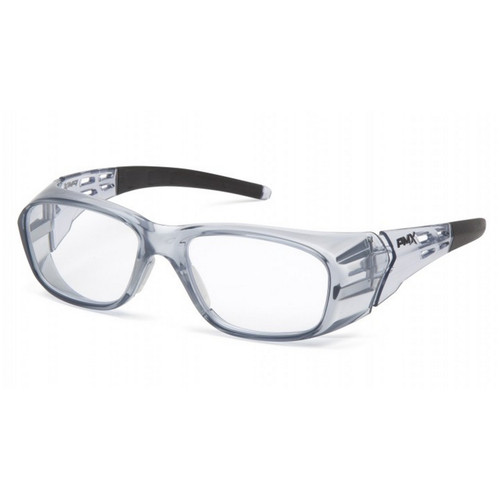 Pyramex Safety SG9810R25 Emerge Plus - Gray Frame/Clear full +2.5 reader lens Safety Glasses