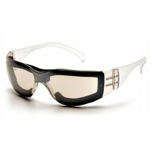 Pyramex Safety S4180STFP Intruder - IO Mirror Frame w/Full Foam Padding/IO Mirror-Hardcoated AF Lens Safety Glasses
