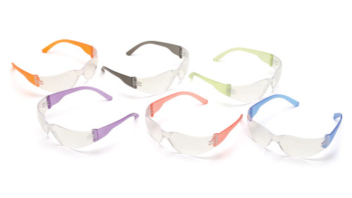 Pyramex Safety S4110SNMP Mini Intruder - Multi Lens Color Frames/Clear-Hardcoated Lens Safety Glasses